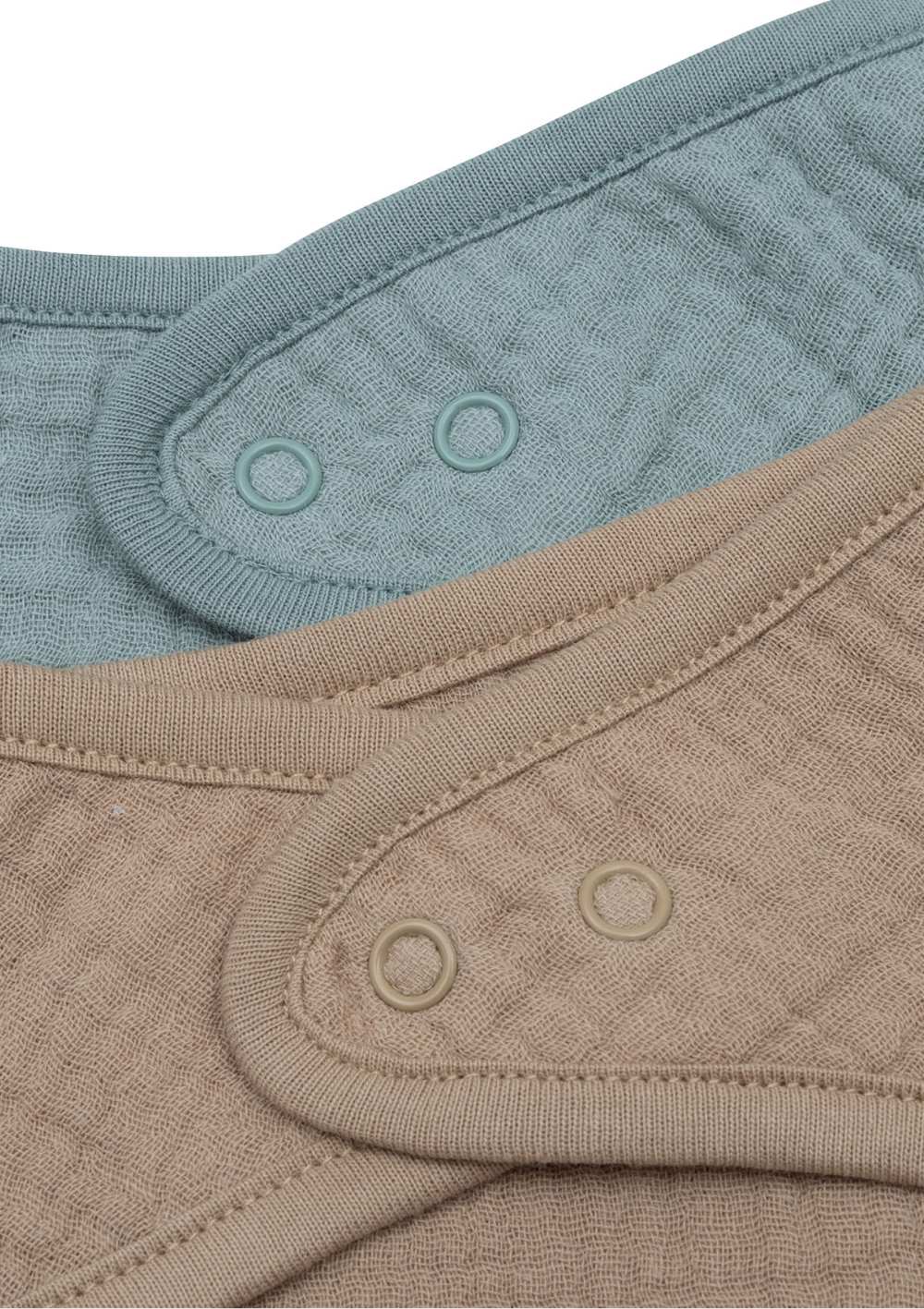 Jollein 2er-Set Musselin Bandanas Sea Green / Biscuit