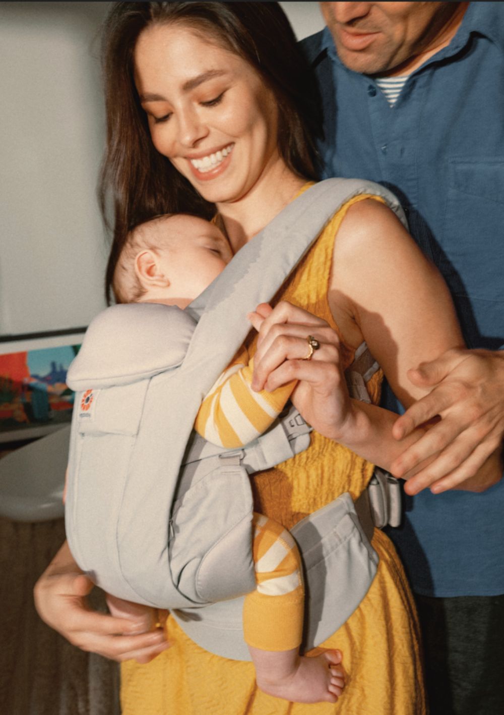 Ergobaby Trage Omni Deluxe Mesh Pearl Grey