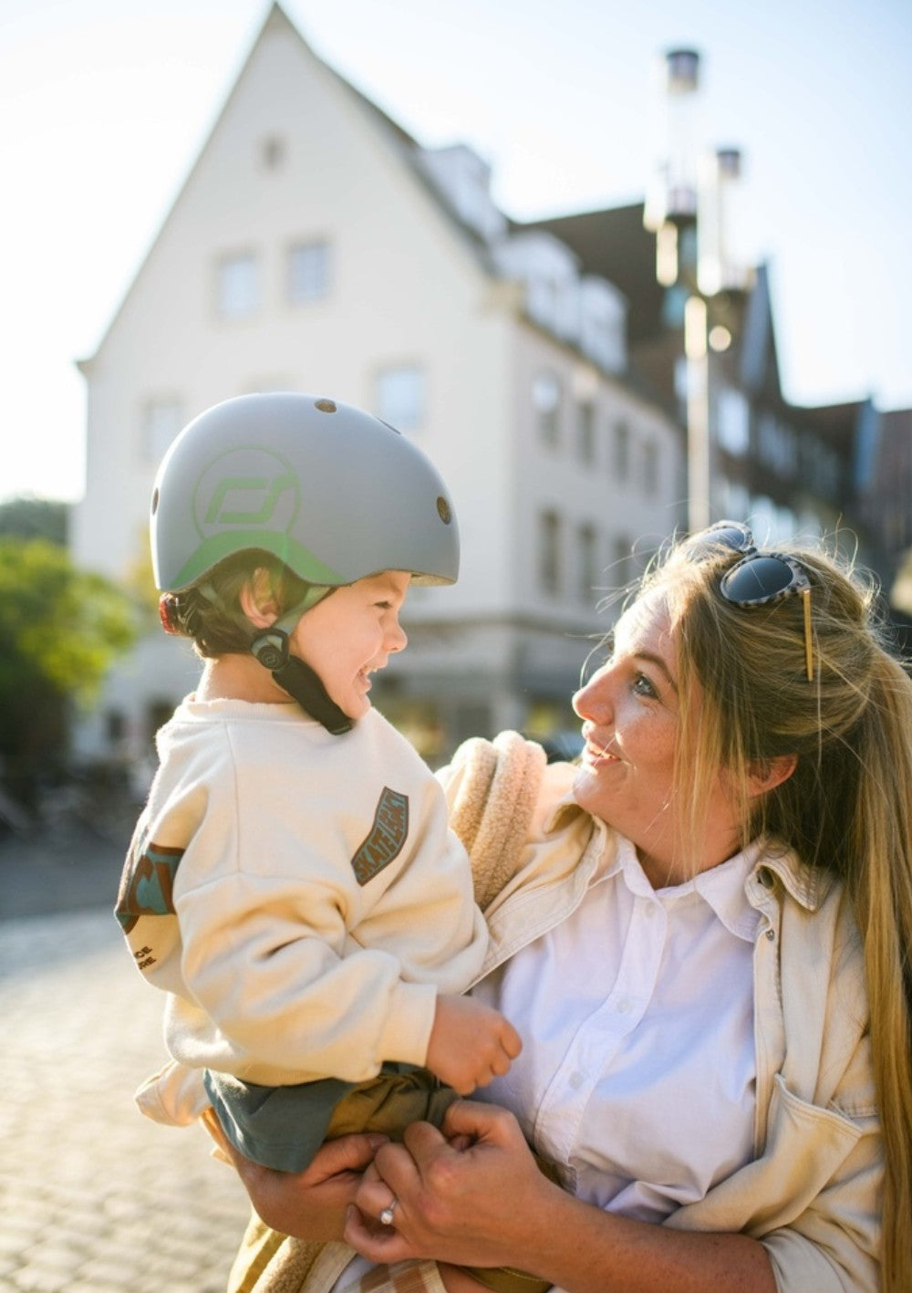 Scoot and Ride Helm Größe XXS-S steel