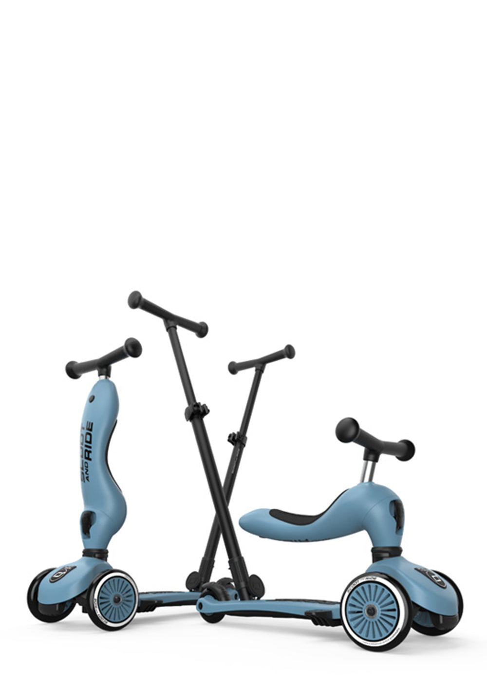 Scoot & Ride 2in1 Kickboard 'Highwaykick 1 Push & Go' steel
