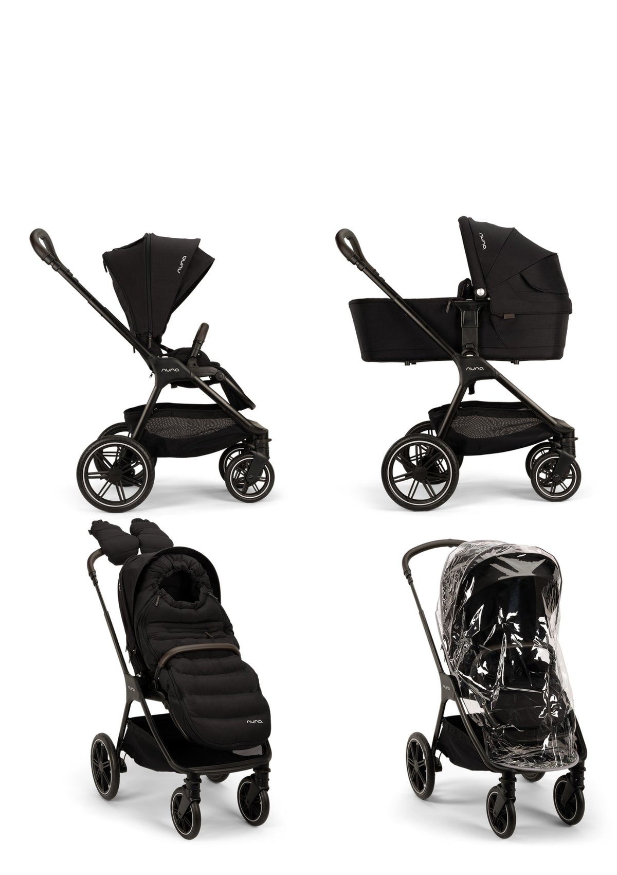 Nuna All-in-One Kinderwagen-Set 'TRIV lx' Caviar 