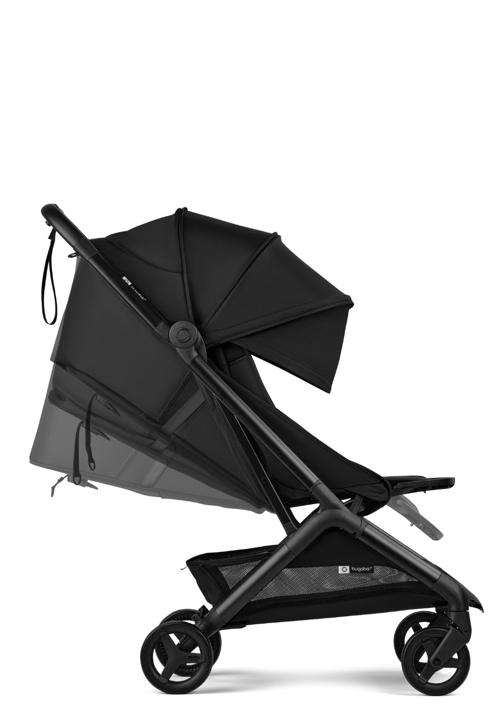 Bugaboo Buggy 'Butterfly 2' Mitternachtsschwarz – verstellbare Rückenlehne