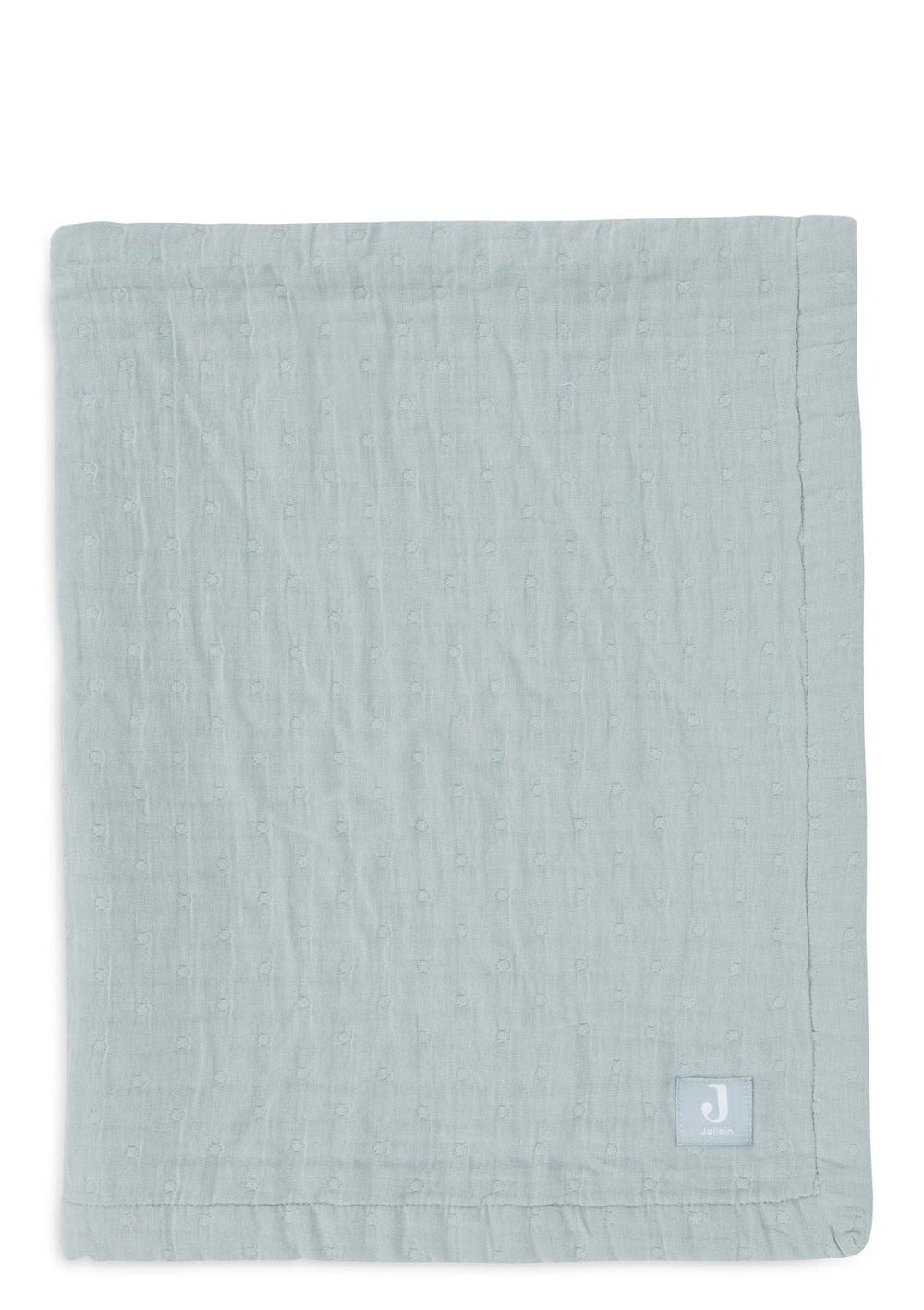 Jollein Musselin Decke 'Jacquard' Sea Green 100 x 75 cm