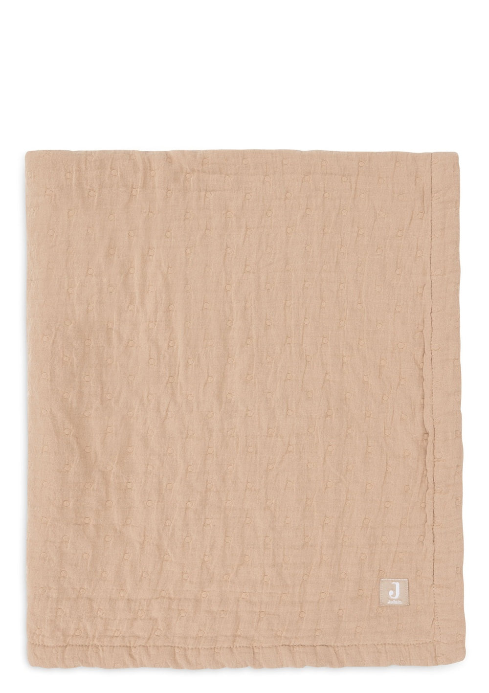 Jollein Musselin Decke 'Jacquard' Biscuit 100 x 75 cm