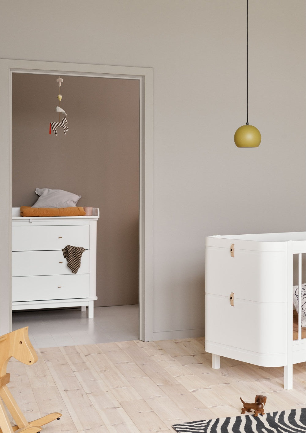 Oliver Furniture 'Wood' (Wickel-)Kommode 3 Schubladen Weiß