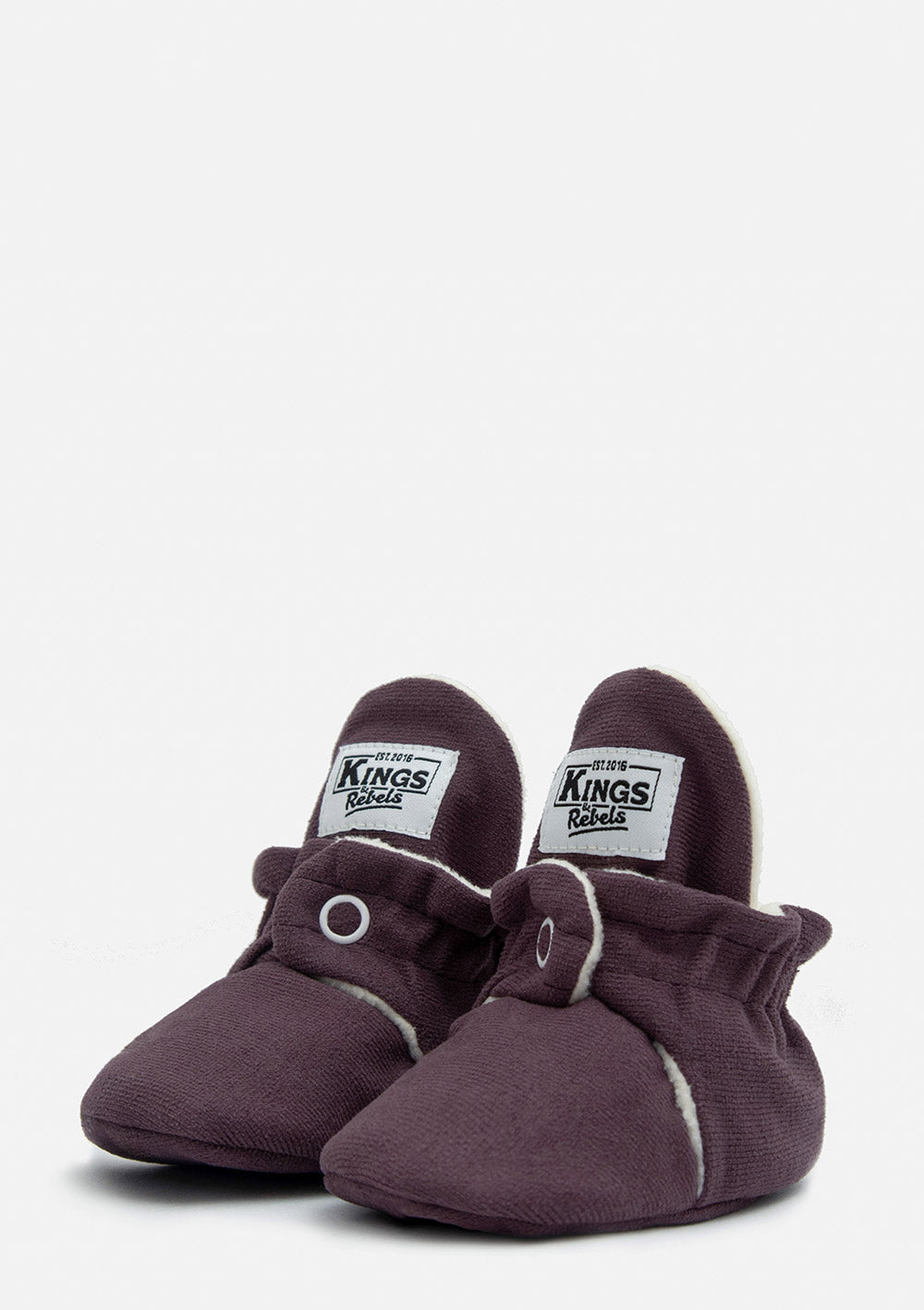 Kings&Rebels Baby Booties Gamuza Plum Newborn - 9 Monate