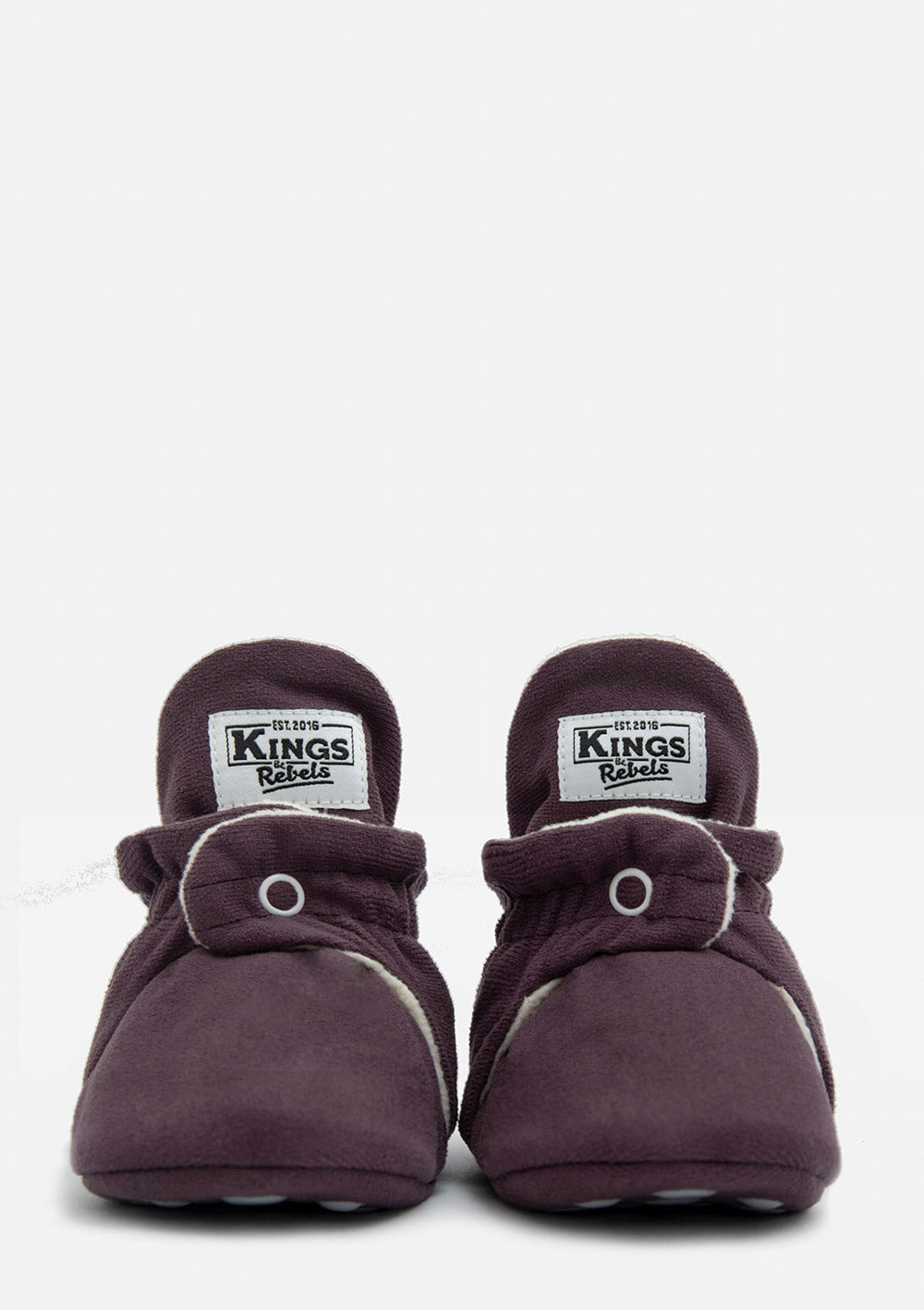 Kings&Rebels Baby Booties Gamuza Plum Gripper 12 - 24 Monate