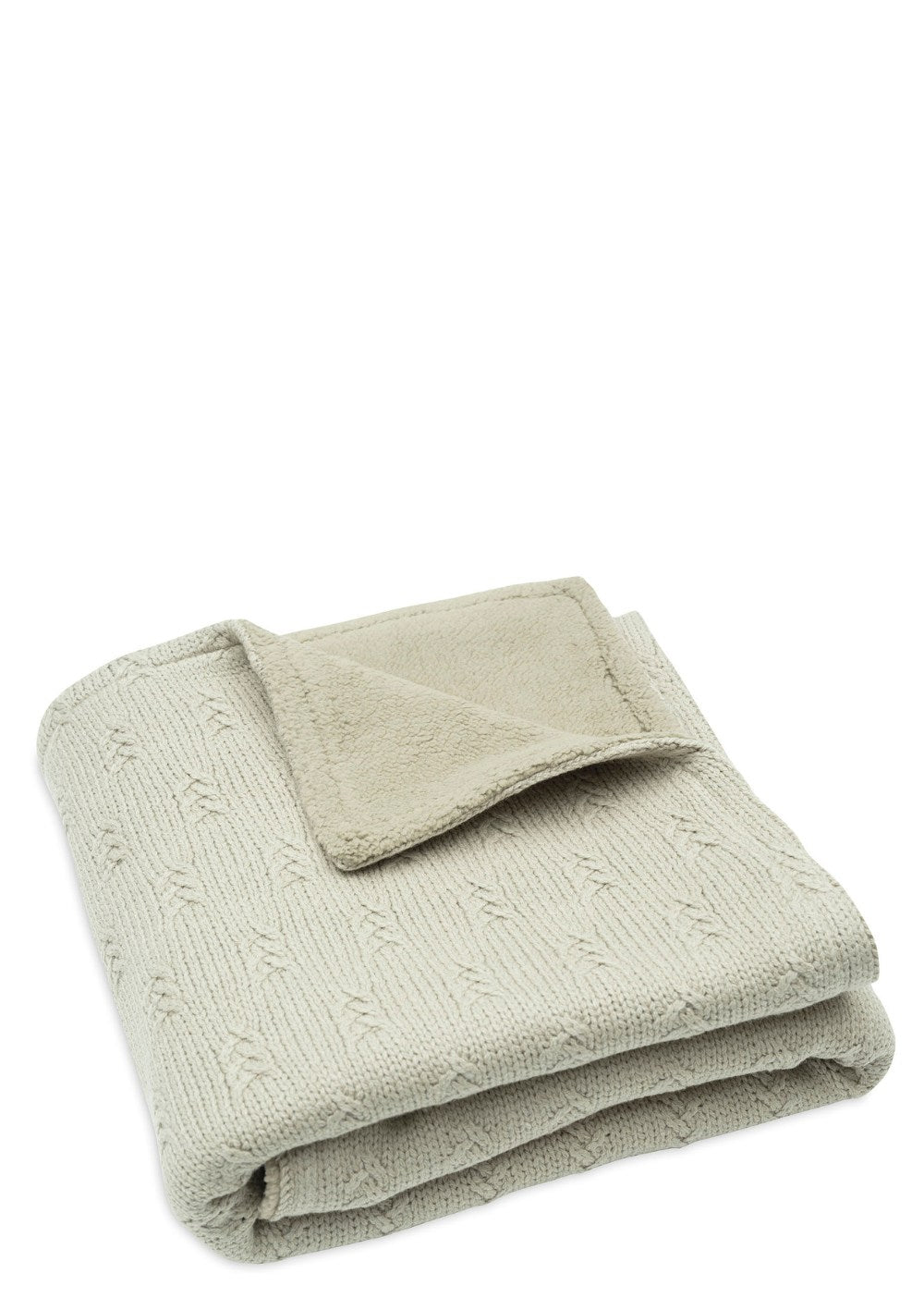 Jollein Decke Wiege 'Grain Knit' Velvet Olive Green 100 x 75 cm