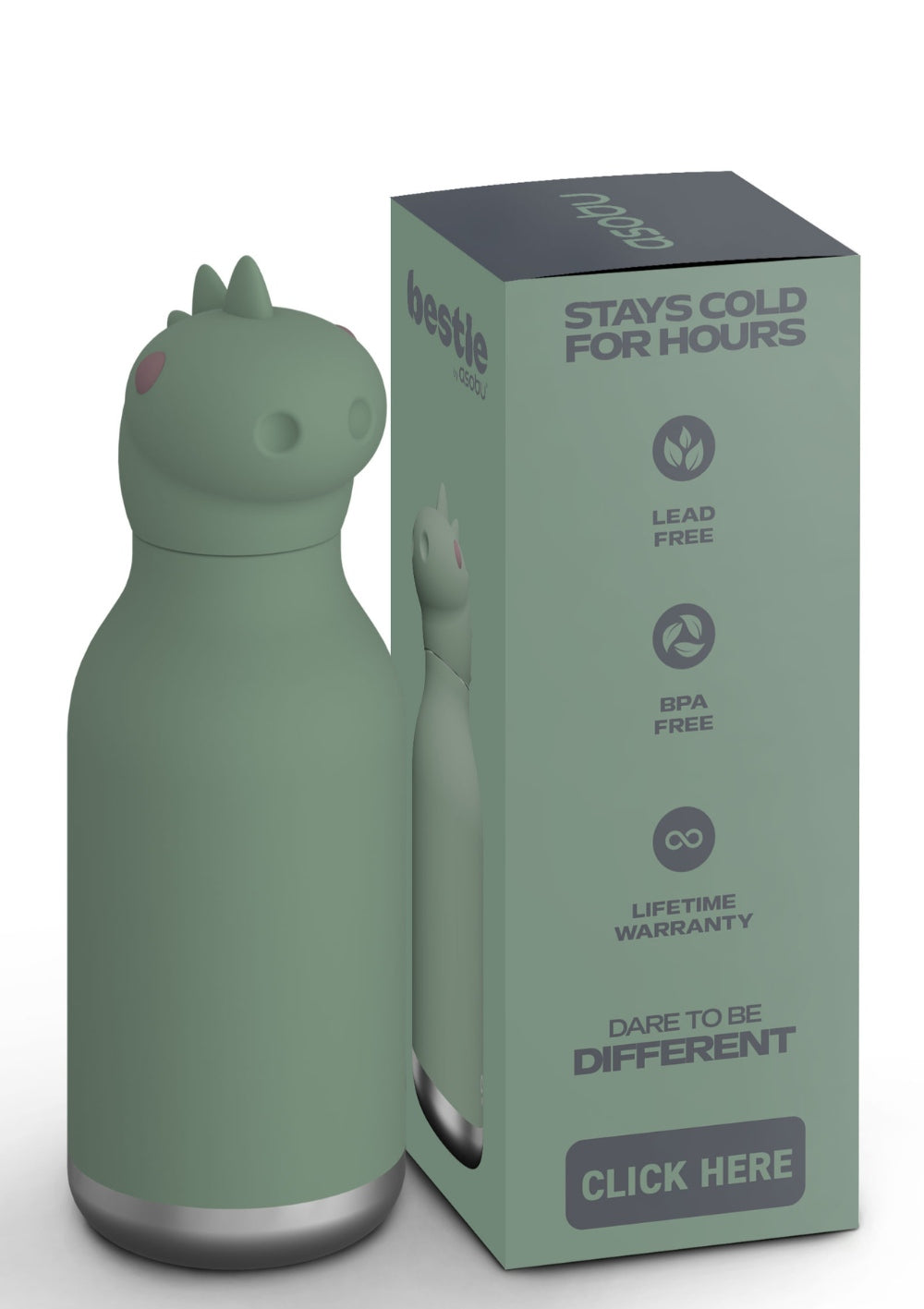 Asobu Trinkflasche 'Bestie' Cillian the Dino