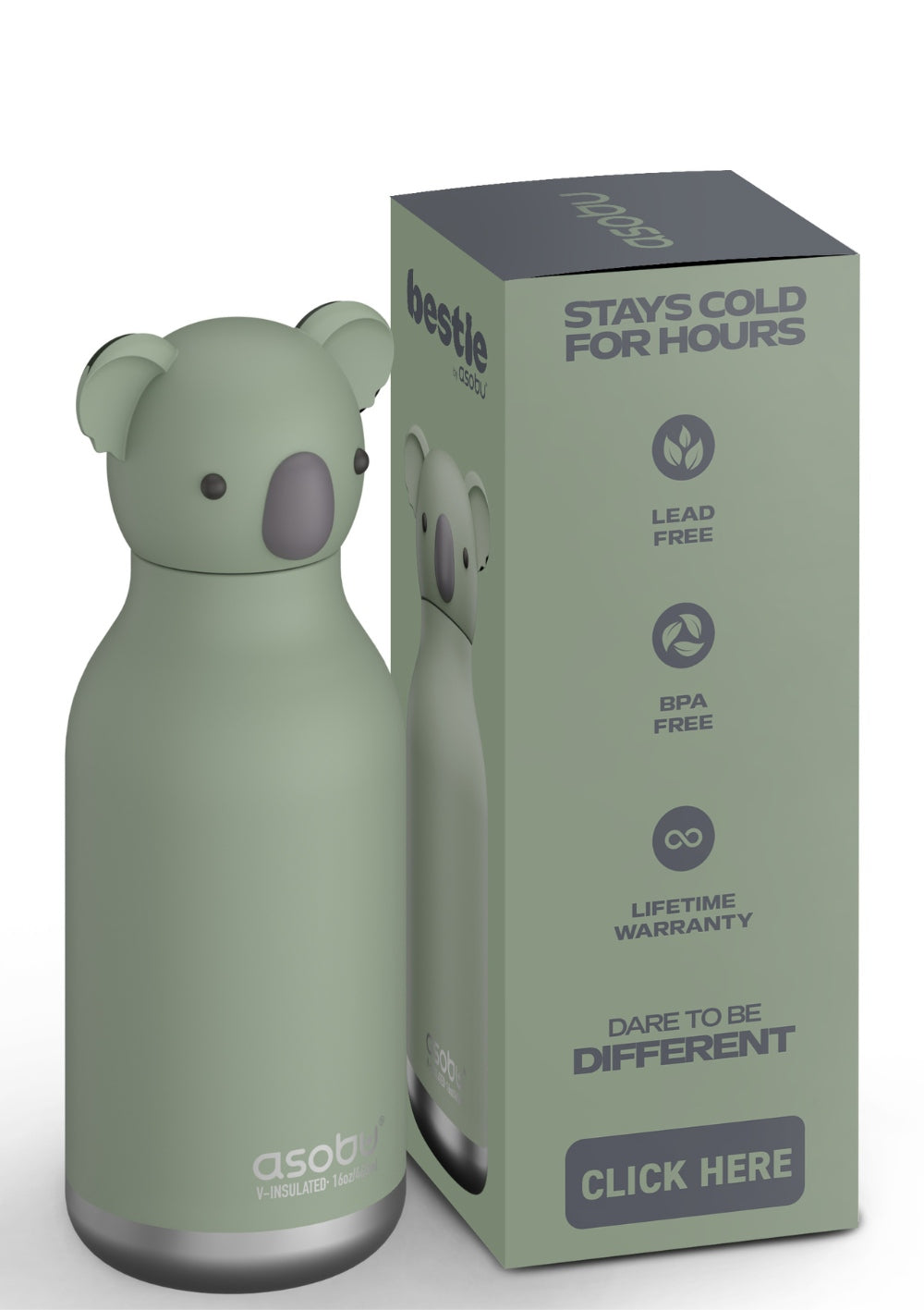 Asobu Trinkflasche 'Bestie' Finn the Koala