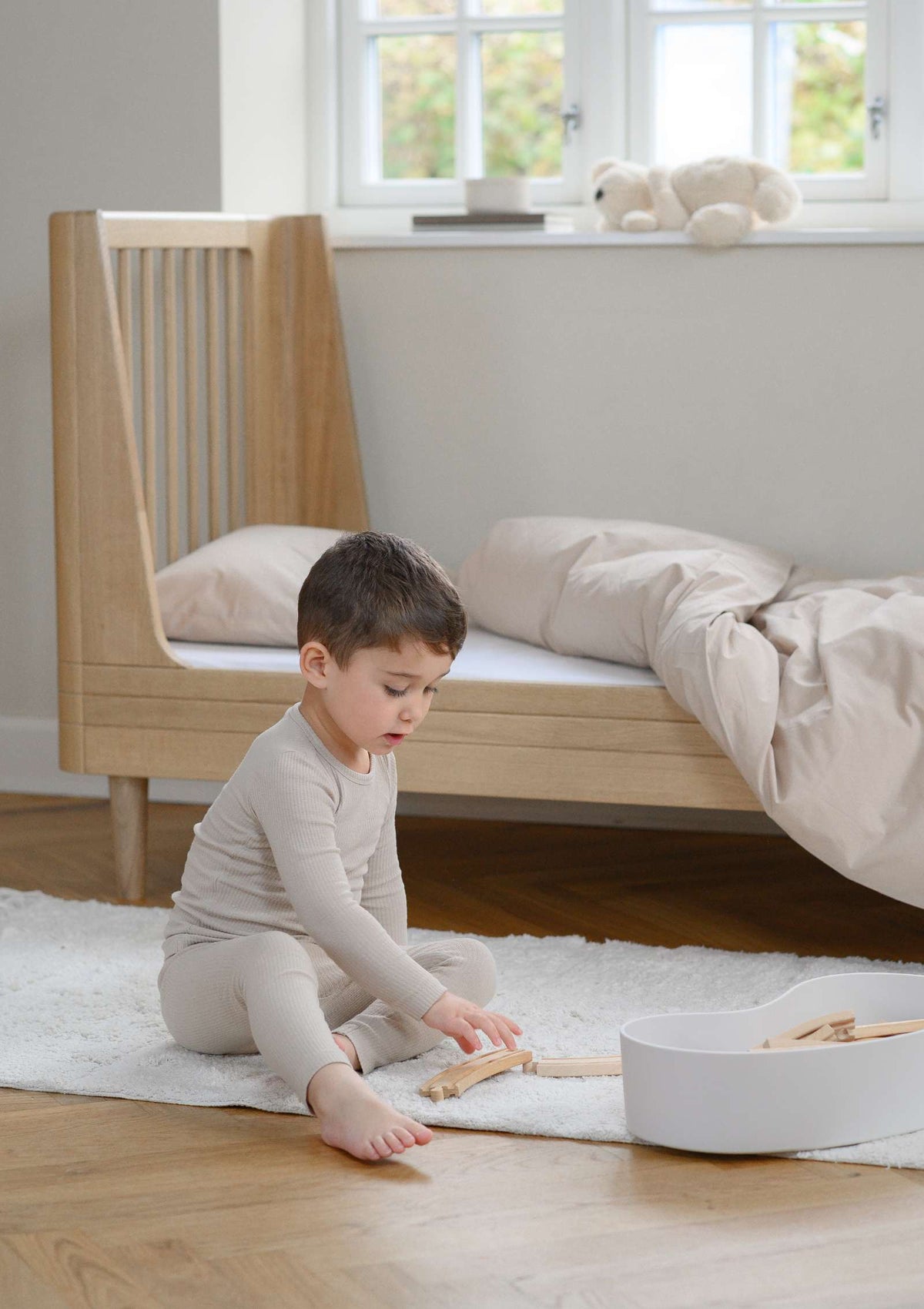 We Are Bitte Juniorbett 'Nature Junior Bed 2.0' Eiche 164,5 x 72,5 cm