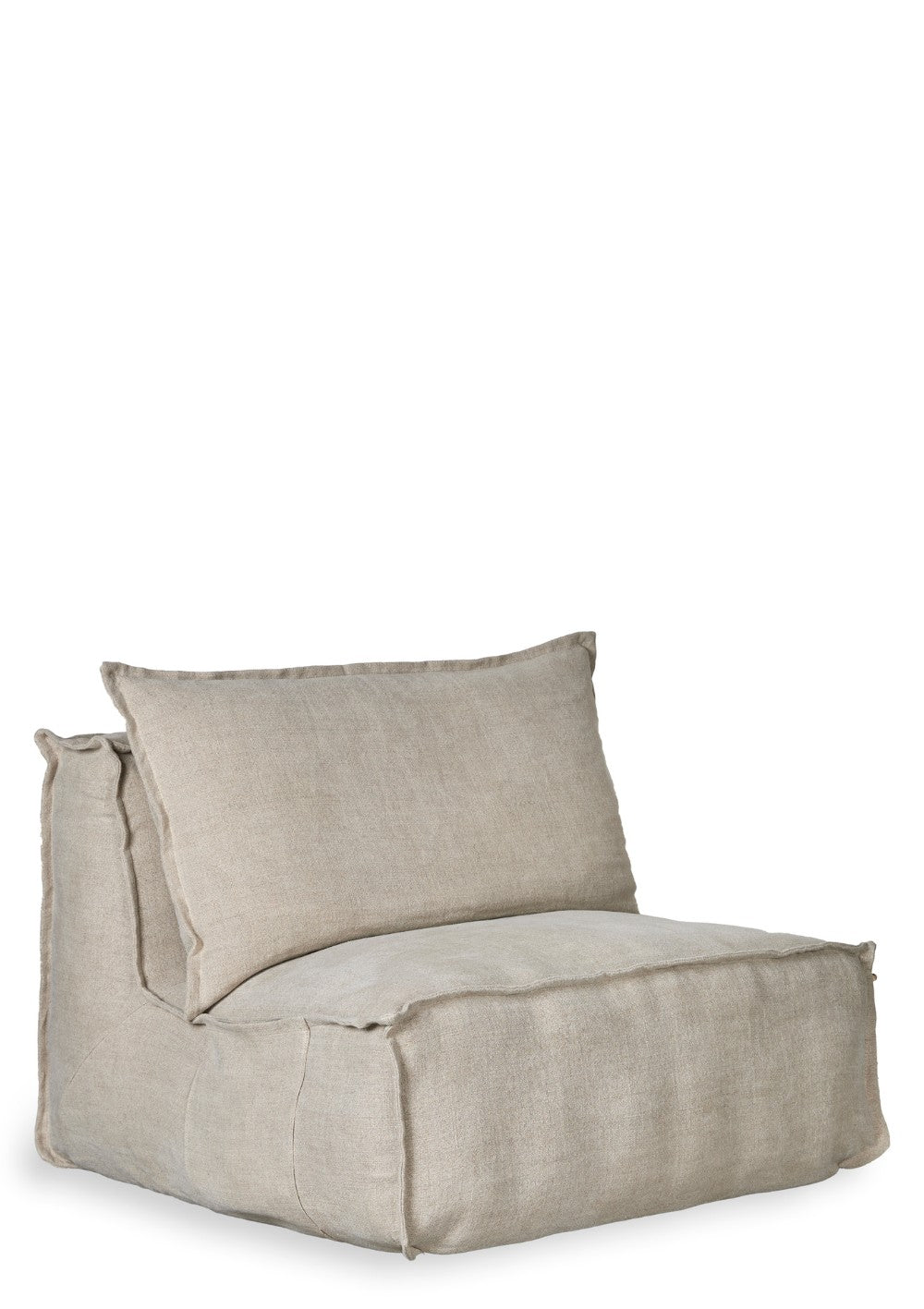 Quax Lounge-Sessel 'Linen Lounger' Beige ohne Armlehne