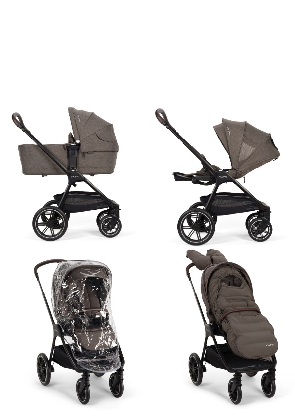 Nuna All-in-One Kinderwagen-Set 'TRIV lx' Chestnut