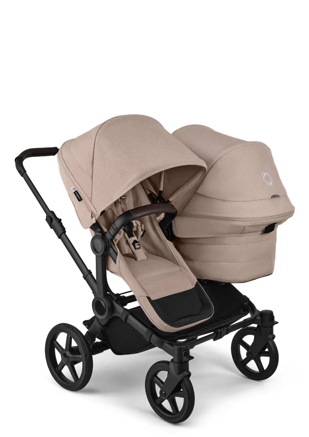 Bugaboo Geschwisterwagen 'Donkey 6 Duo' Desert Taupe Mélange