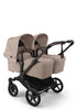 Zwillingswagen-Set 'Donkey 6 Twin' Desert Taupe Mélange