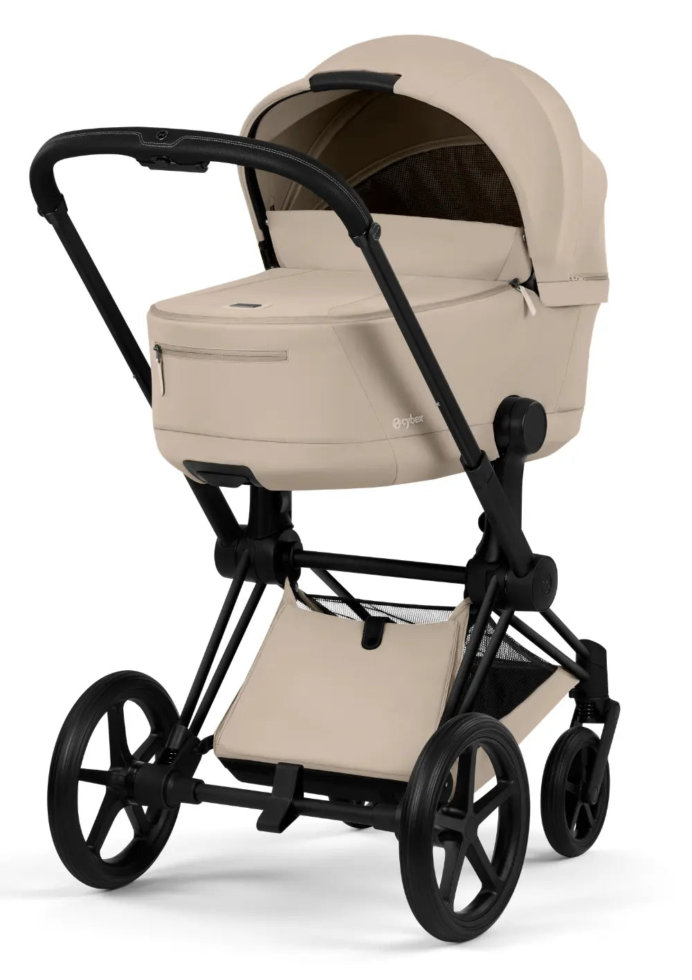 Cybex Kinderwagen-Set 'Priam Comfort' Cozy Beige (Matt Black Frame)