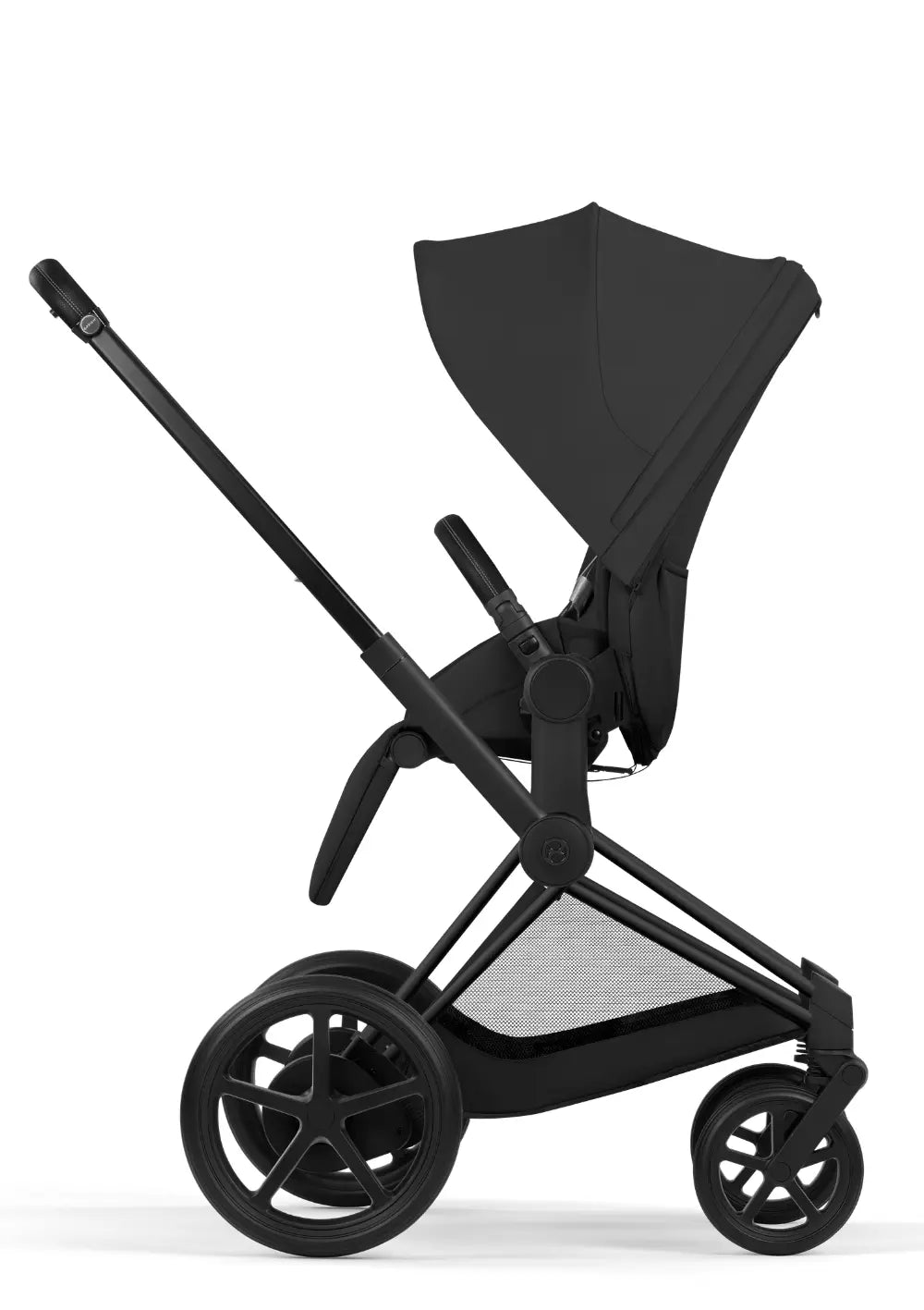 Cybex Kinderwagen-Set 'e-Priam Comfort' Sepia Black (Matt Black Frame)