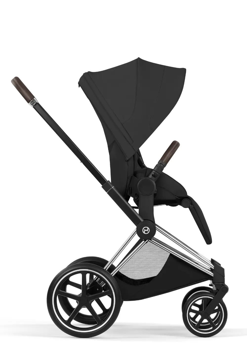 Cybex Kinderwagen-Set 'Priam Style' Sepia Black (Frame Chrome Brown)