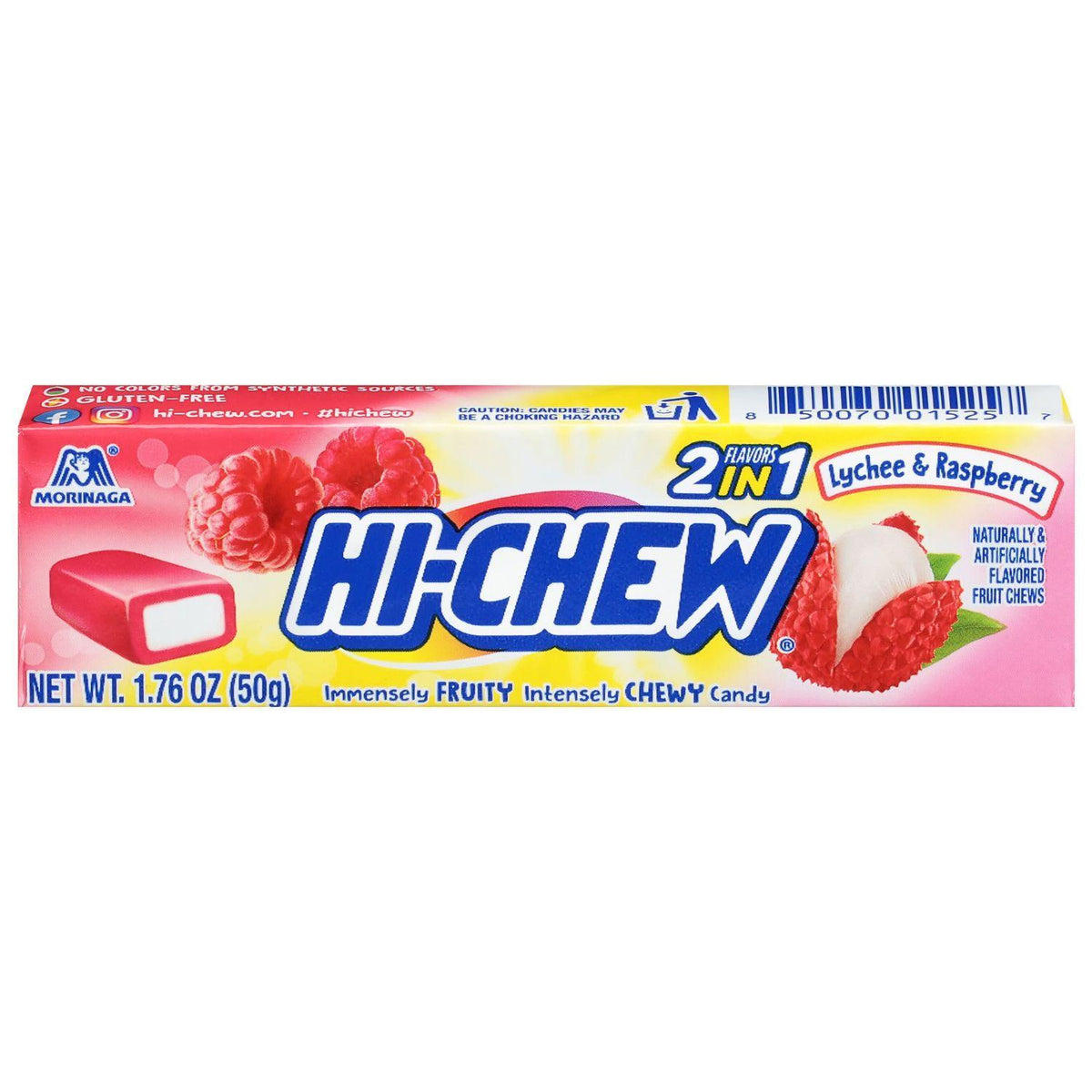 MORINAGA HI-CHEW LYCHEE & RASPBERRY  1.76OZ/50G
