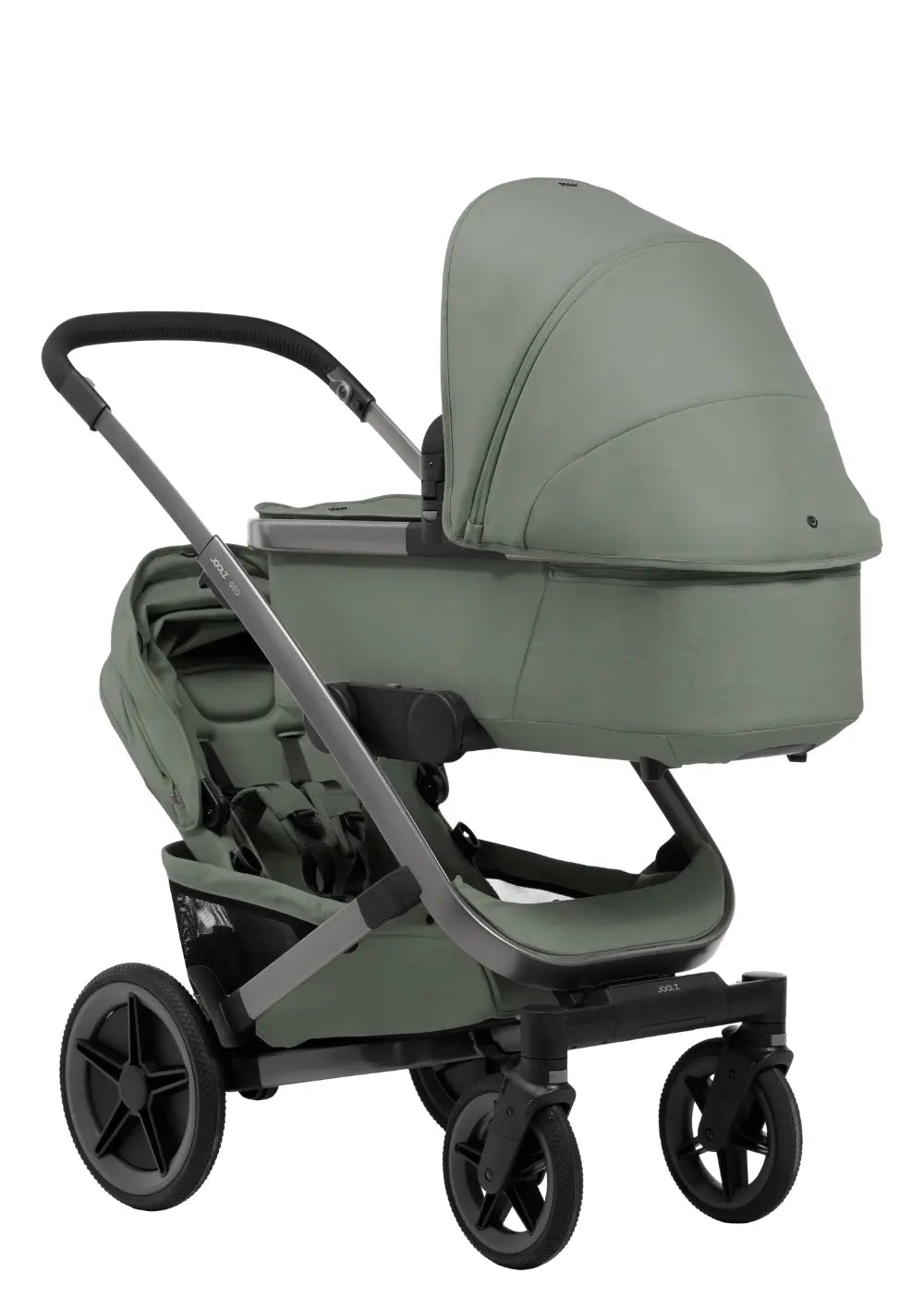 Joolz Geschwisterkinderwagen-Set 'Geo5 Double' Sage Green