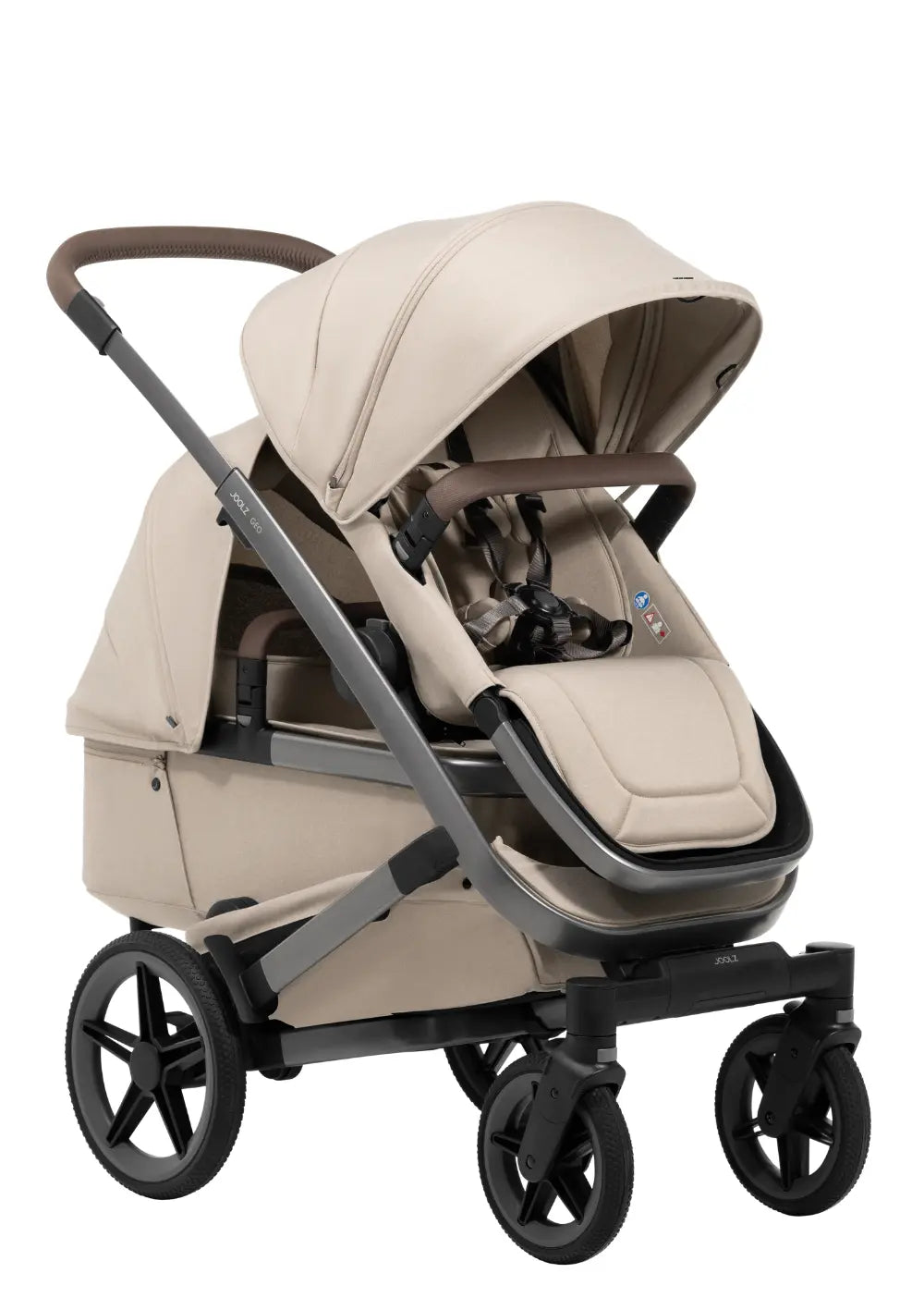 Joolz Geschwisterkinderwagen-Set 'Geo5 Double' Sandy Taupe