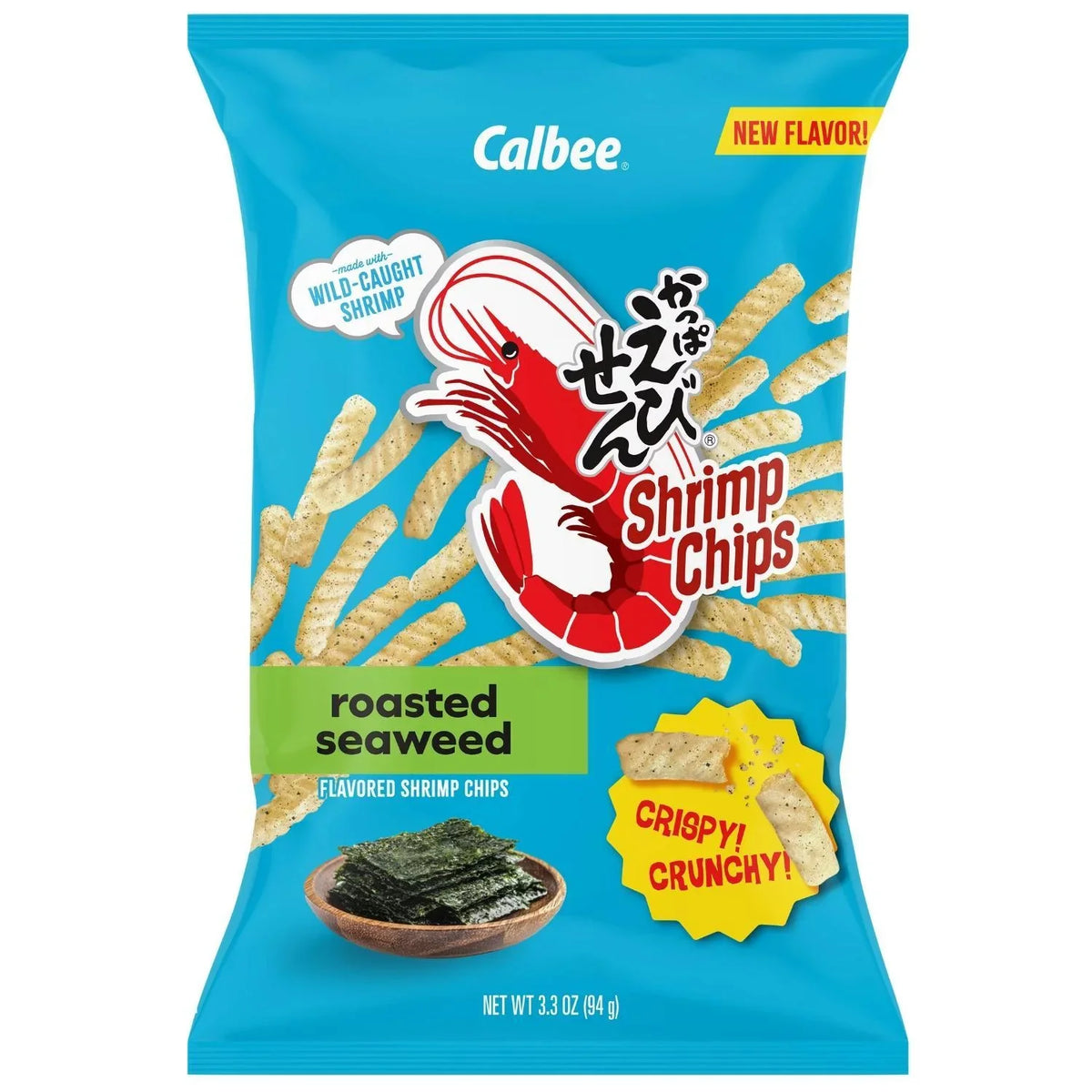 CALBEE SHRIMP CHIPS SEAWEED 3.3OZ/94G - GOHAN Market