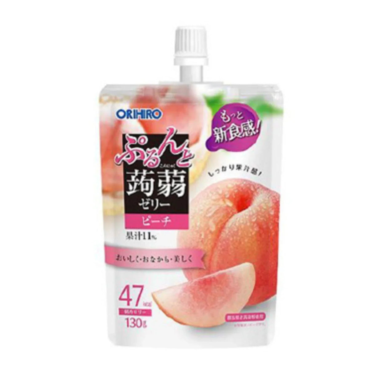 ORIHIRO KONJAC JELLY PEACH 4.58OZ/130G