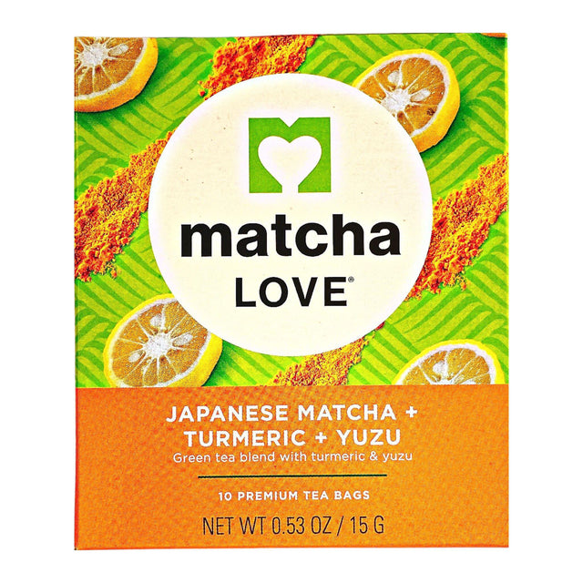 EXPRING ON 3/13/2024 ITOEN MATCHA LOVE TEA BAG JAPANESE MATCHA AND TUMERIC AND YUZU 0.53OZ/15G