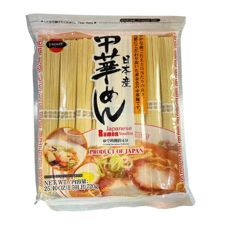 J-BASKET JAPANESE RAMEN CHUKA MEN DRIED NOODLES 25.40OZ/720G - GOHAN Market
