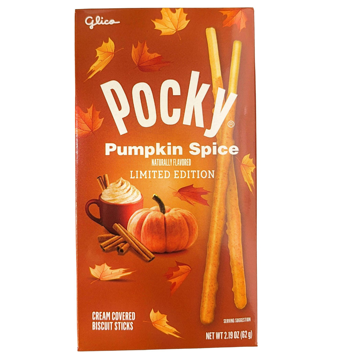 GLICO POCKY PUMPKIN SPICE LIMITED EDITION 2.19 OZ/62 G