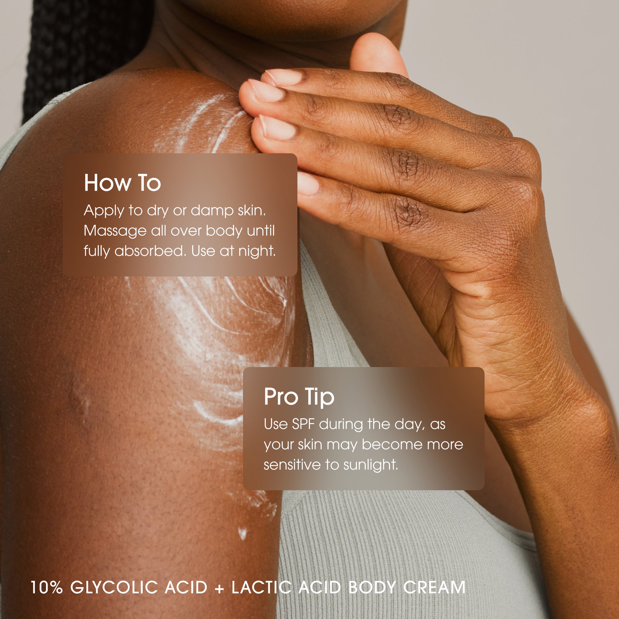 10% Glycolic Acid + Lactic Acid Body Cream