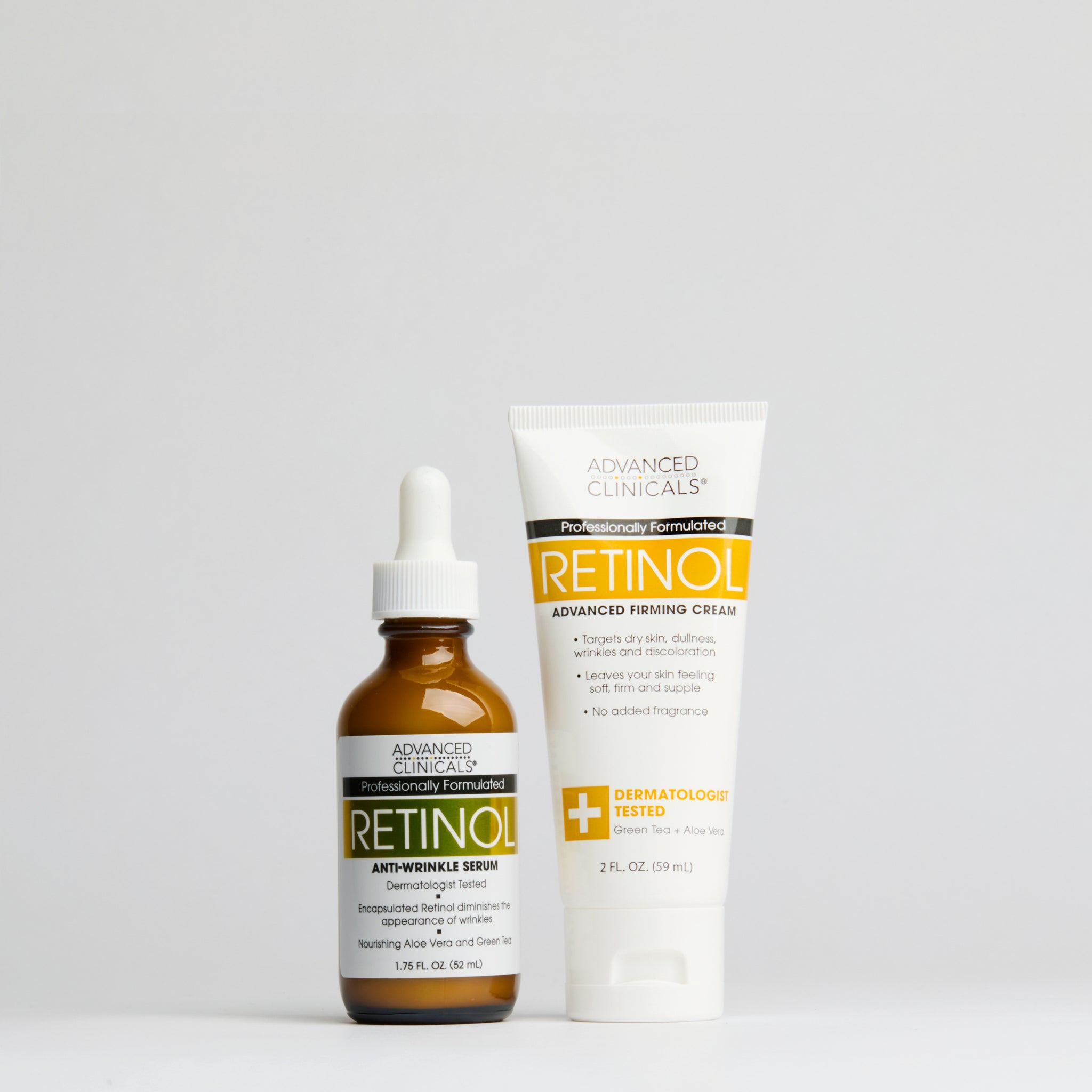 Retinol Travel Body Cream + Serum Bundle