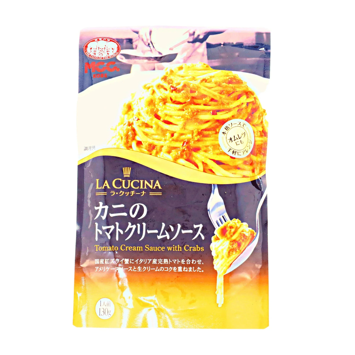 MCC LA CUCINA TOMATO CREAM WITH CRAB PASTA SAUCE 4.5OZ/130G