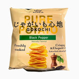 KOIKEYA PURE POTATO JAGAIMO GOKOCHI CHIPS BLK PEPPER 1.9OZ/54G