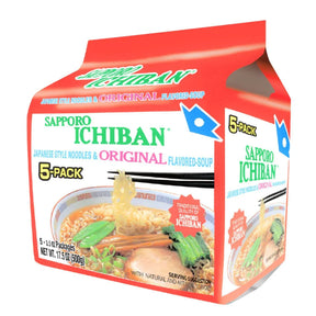 SAPPORO ICHIBAN ORIGINAL RAMEN 5PACK 17.5OZ/500G - GOHAN Market