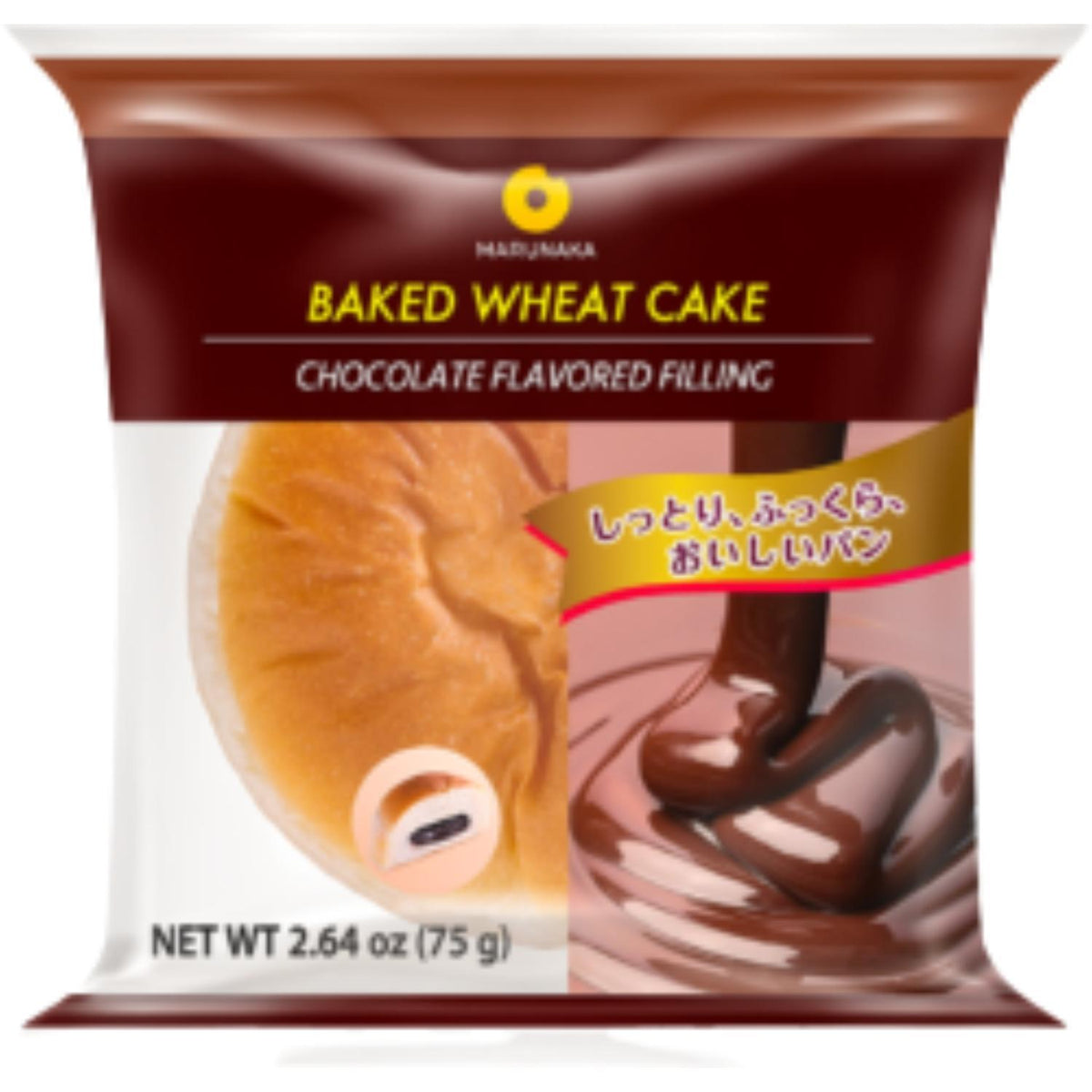 D-Plus Bread Bun with Chocolate Filling 2.64oz/75g