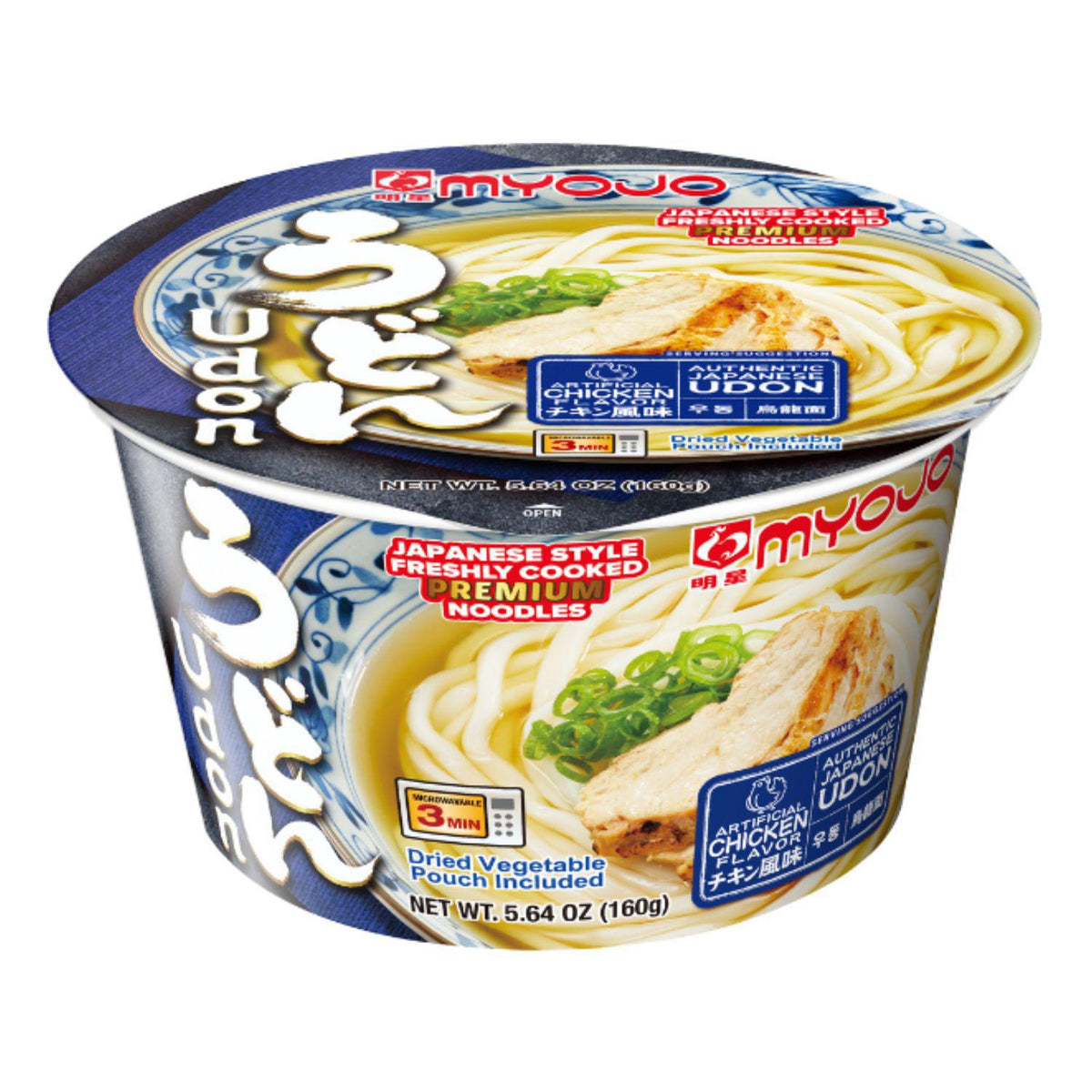 MYOJO BOWL UDON CHICKEN 5.64OZ/160G - GOHAN Market