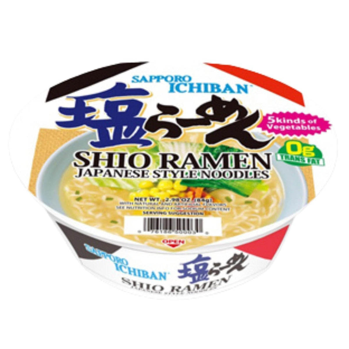 SAPPORO ICHIBAN SHIO RAMEN BOWL 2.98 OZ