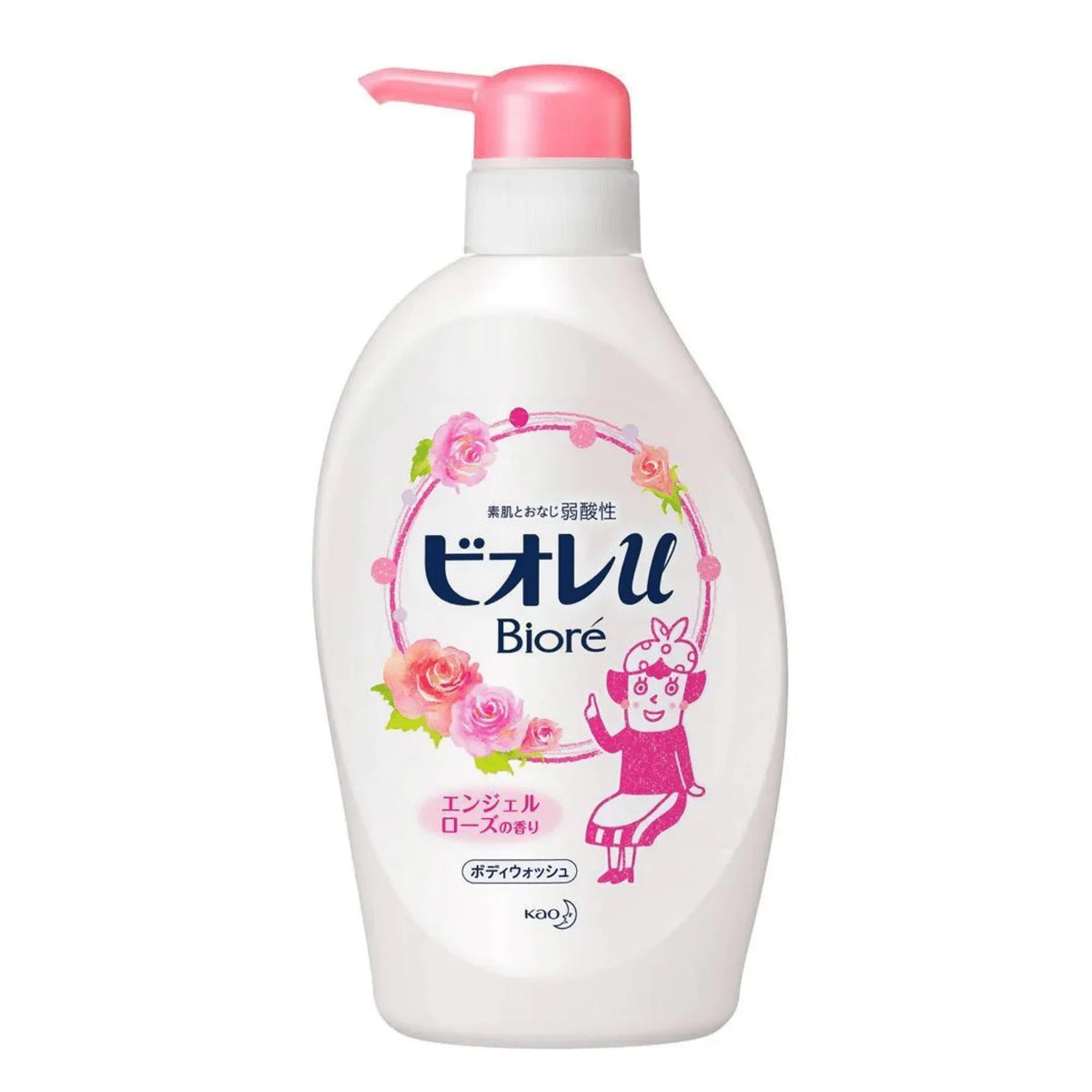 BIORE U BODY SOAP ANGEL ROSE PUMP