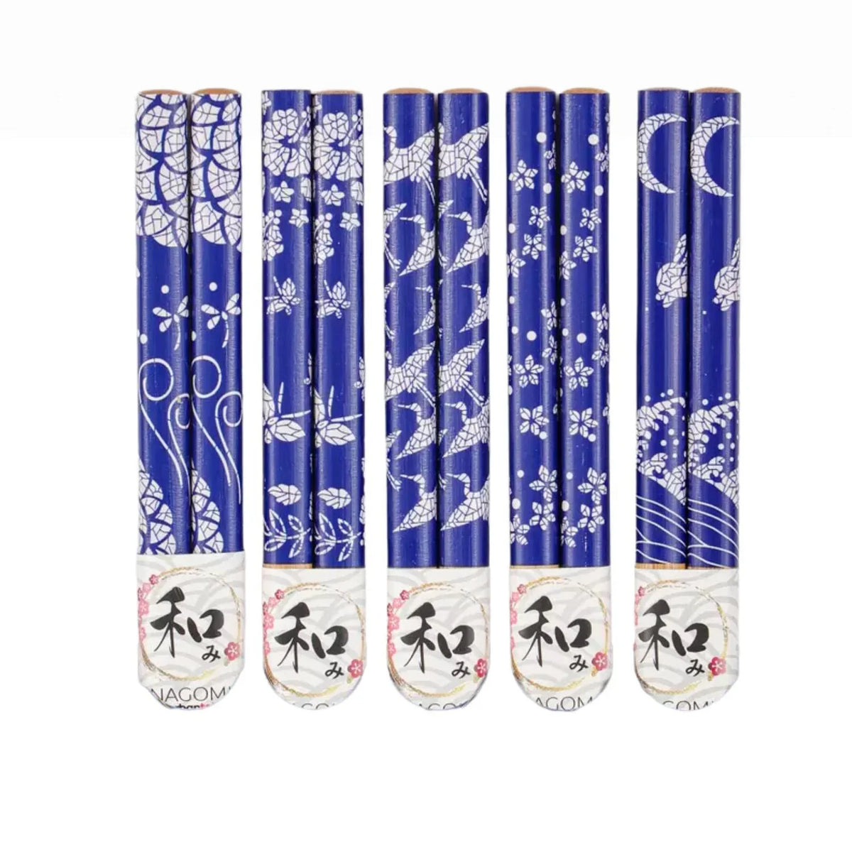 5 PIECE JAPAN CHOPSTICKS SET JAPAN SYMBOLIC ANIMALS