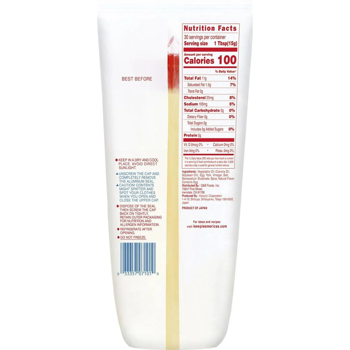 KEWPIE MAYONNAISE 15.72FL OZ/450G - GOHAN Market