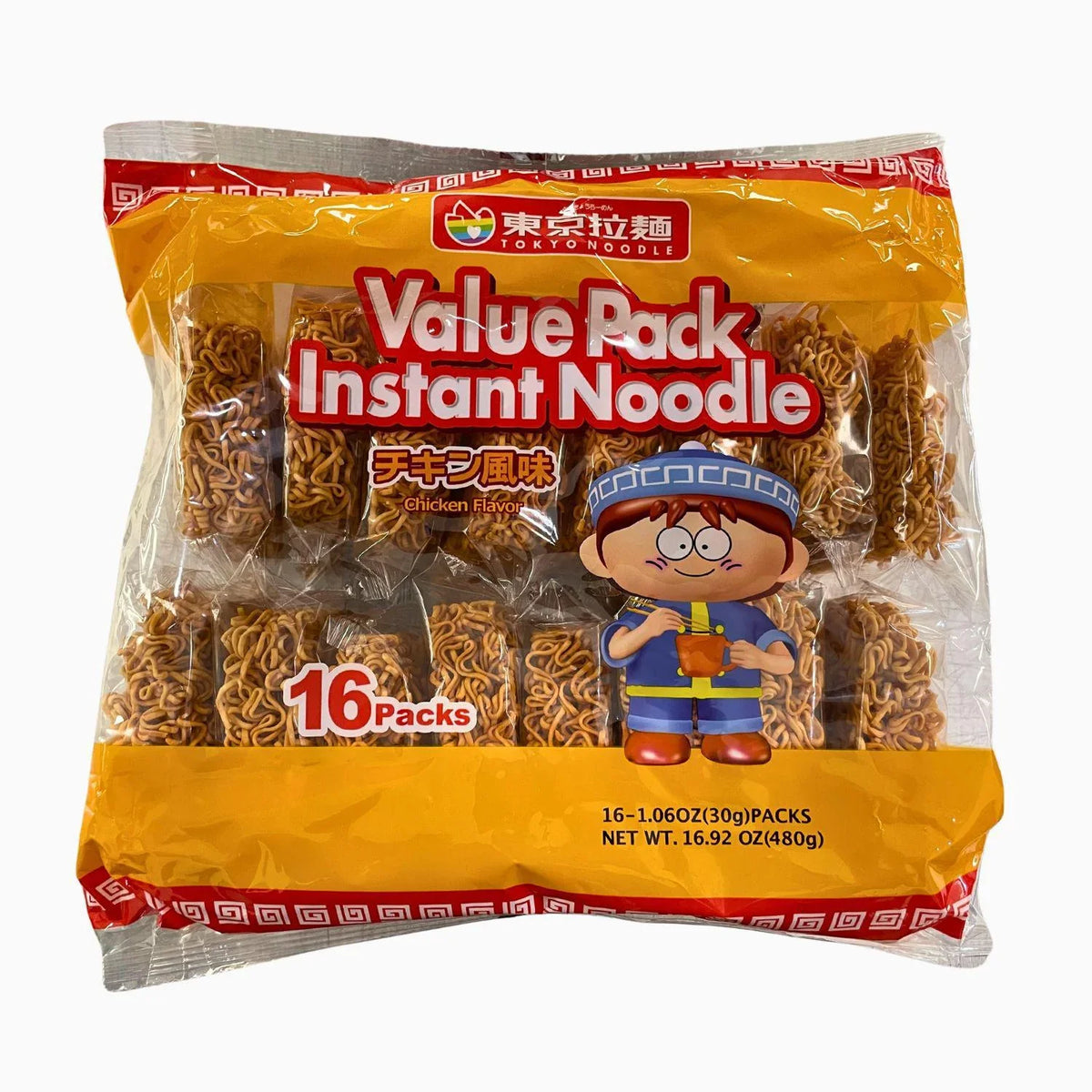 TOKYO RAMEN NOODLE CHICKEN FLV 16PK 16.92OZ/480G - GOHAN Market