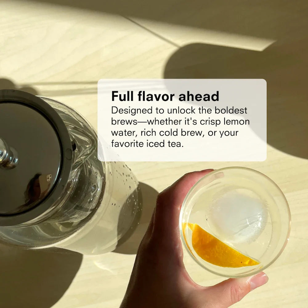 Tea & Water Glass Pitcher with Infuser