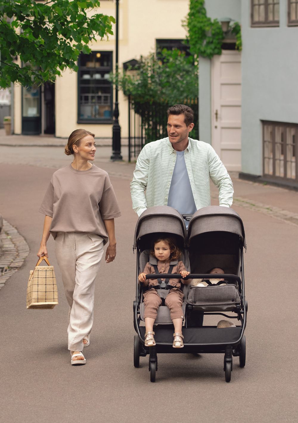 Nuna Geschwisterbuggy 'TRVL dubl ' Granite