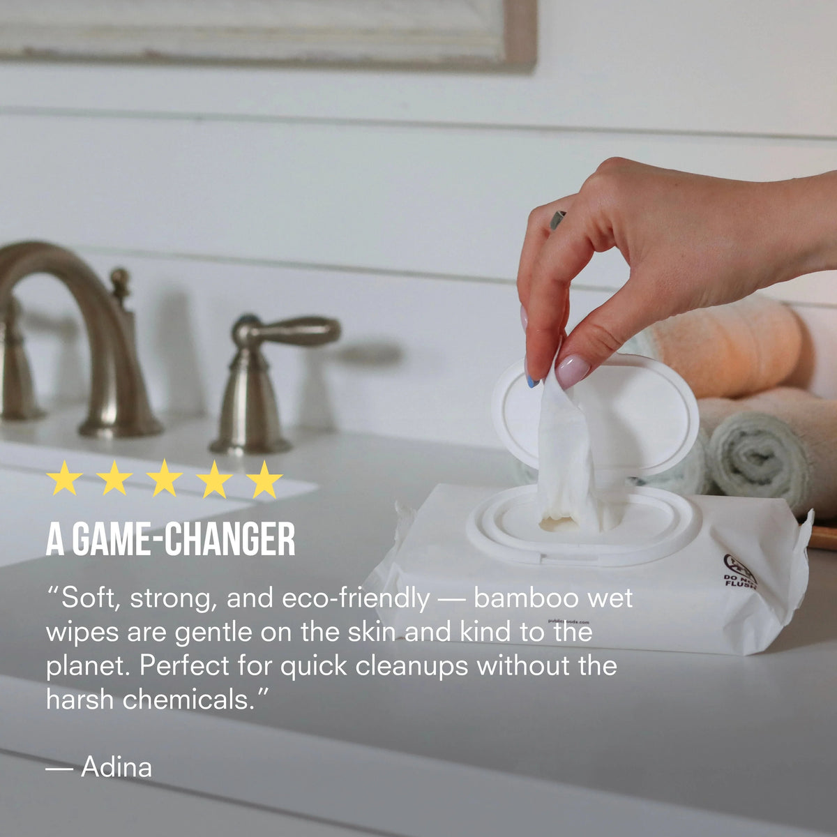 Pure Bamboo Wet Wipes (300 ct)