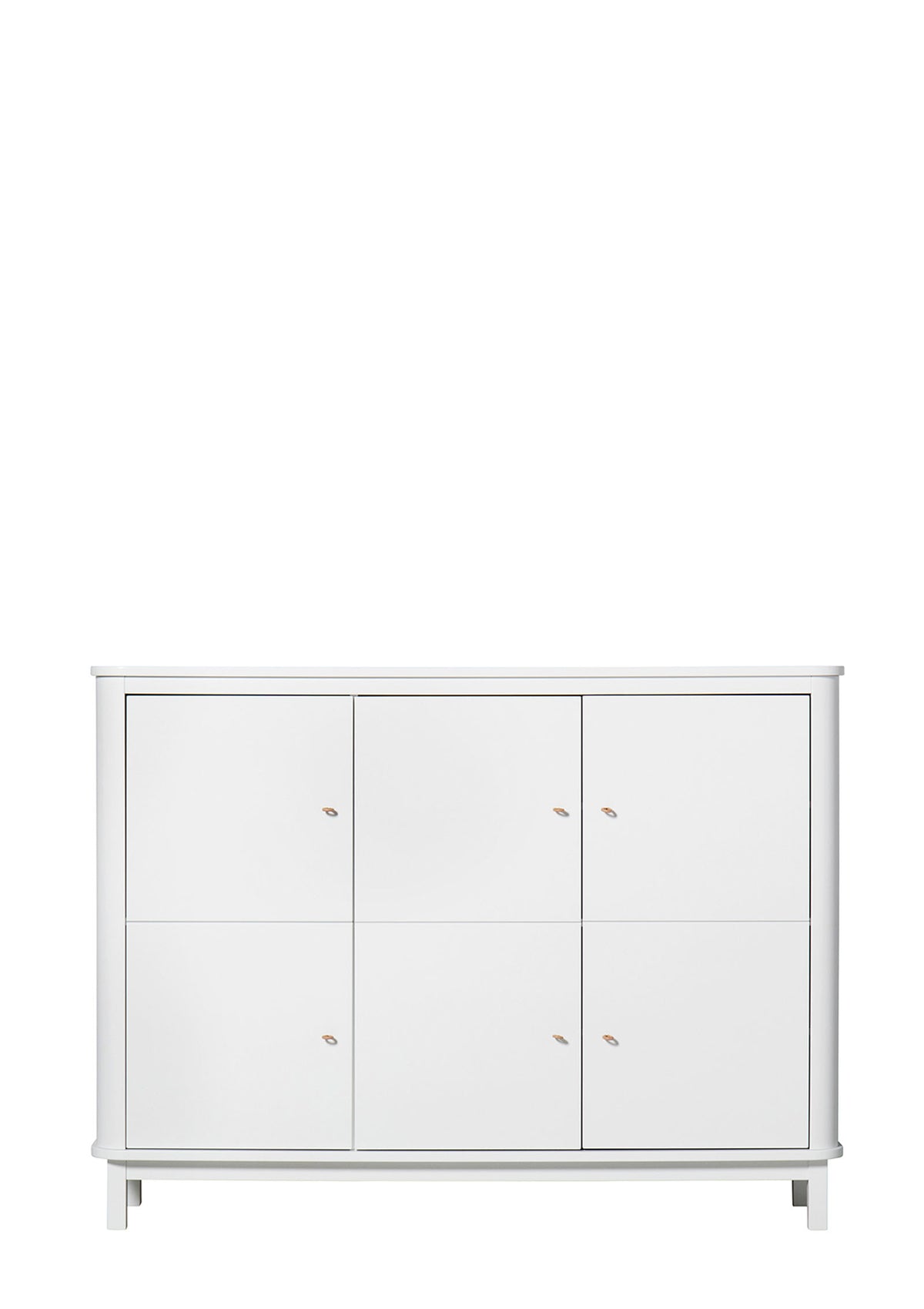 'Wood' Multi-Schrank 3-türig weiss