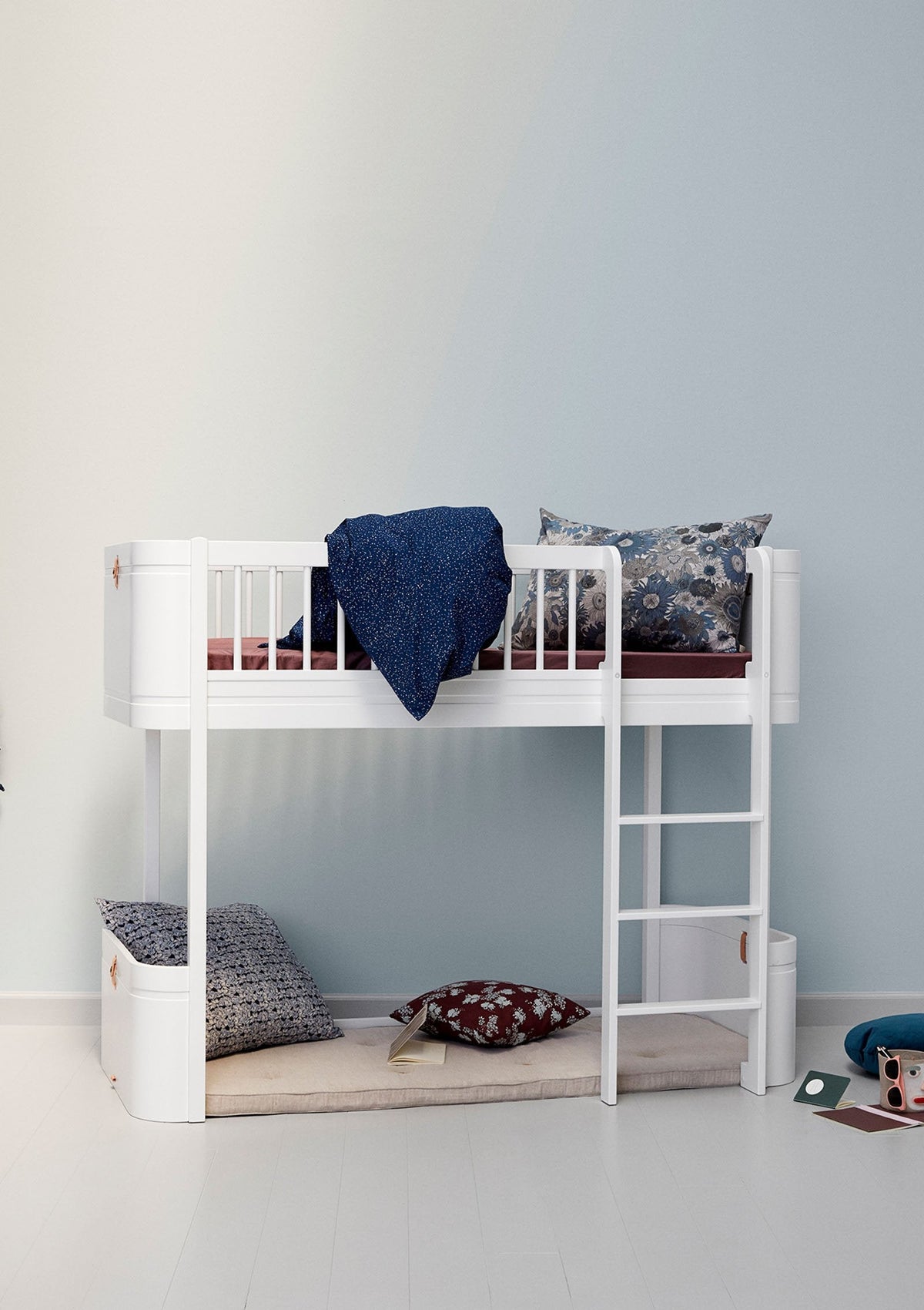 'Wood' Spielmatratze für Mini+ halbhohes Hochbett (162 cm) / natur