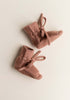 Merino Baby Booties Terracotta