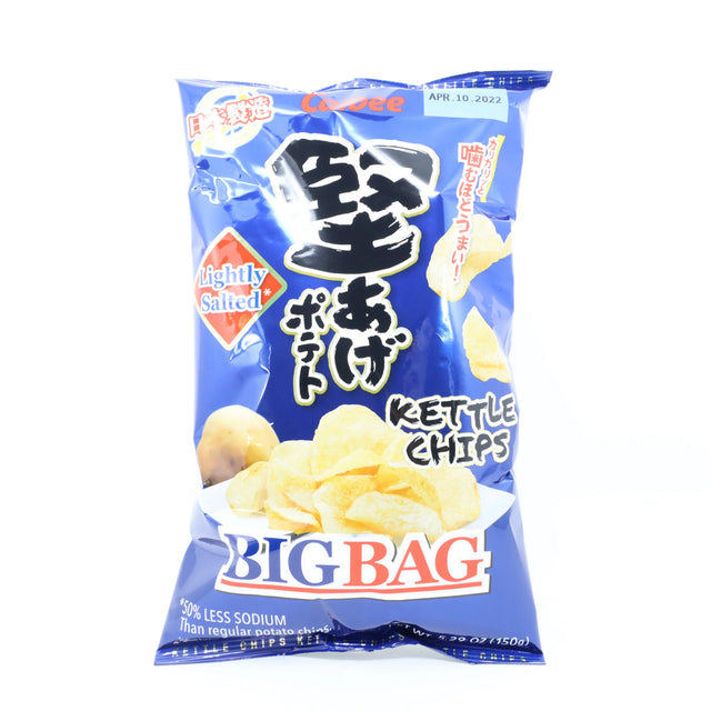 CALBEE KETTLE CHIPS LIGHTLY SALT KATA AGE POTATO 5.29OZ/150G