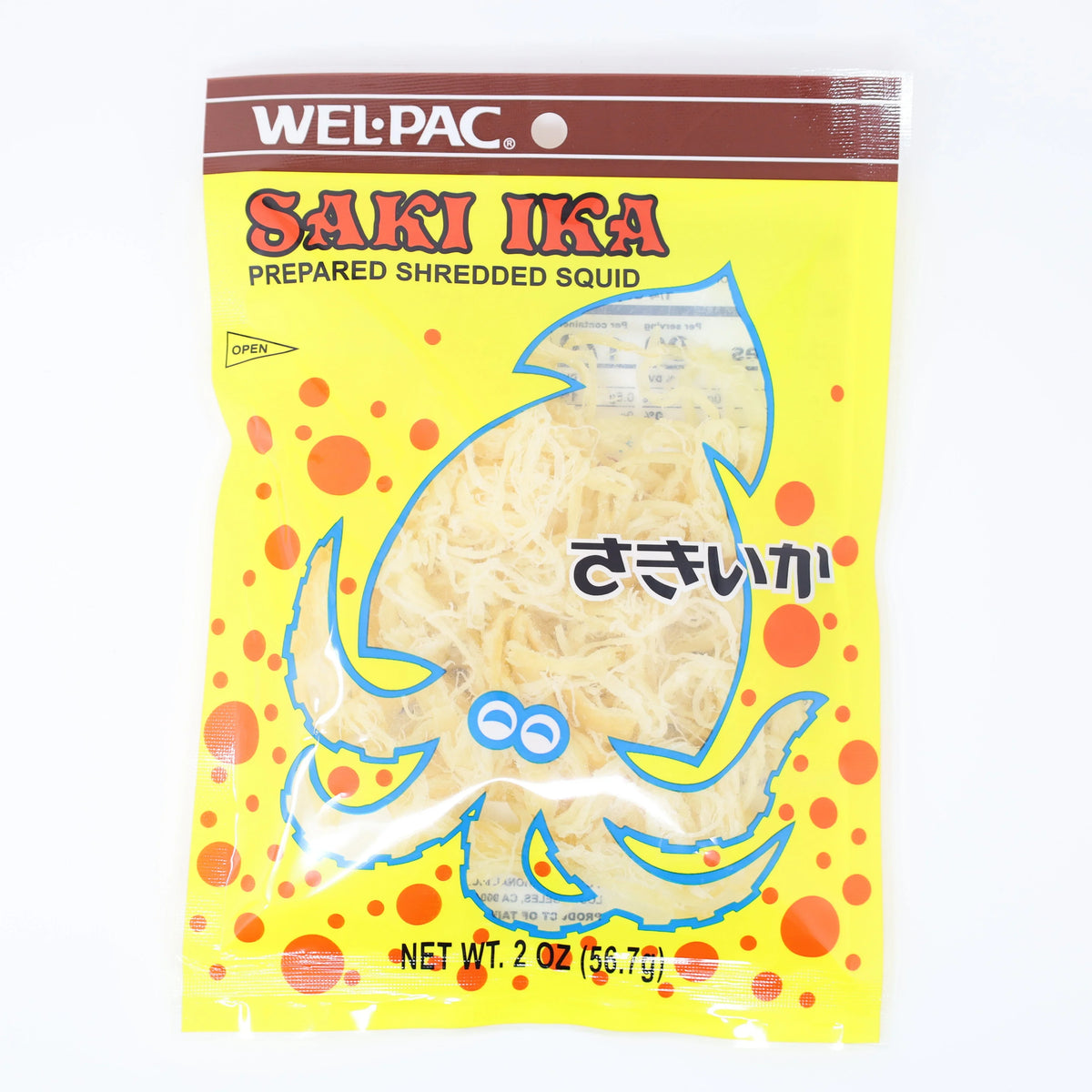 WEL-PAC SAKI IKA PREPARED SHREDDED SQUID 2 OZ/56.7G